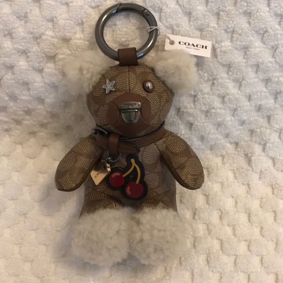 Coach Sig C Bear Doll Keychain - Picture 1 of 4